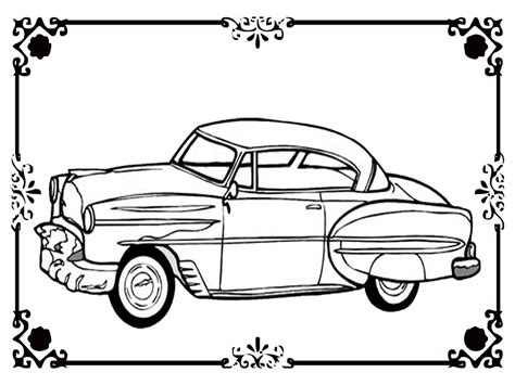 Free Printable Classic Car Coloring Kids Realistic Coloring Pages