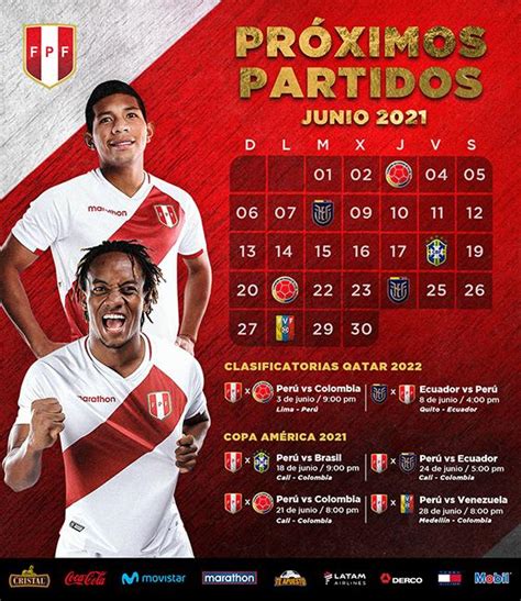 Selección Peruana Fixture Oficial Para El Cargado Mes De Junio En