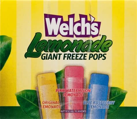 Welchs Lemonade Giante Freeze Pops 27 Ct Jay C Food Stores