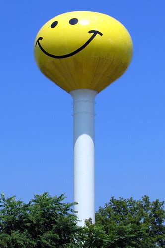 Smiley Face Water Tower Atlanta Illinois Todd Franklin Flickr