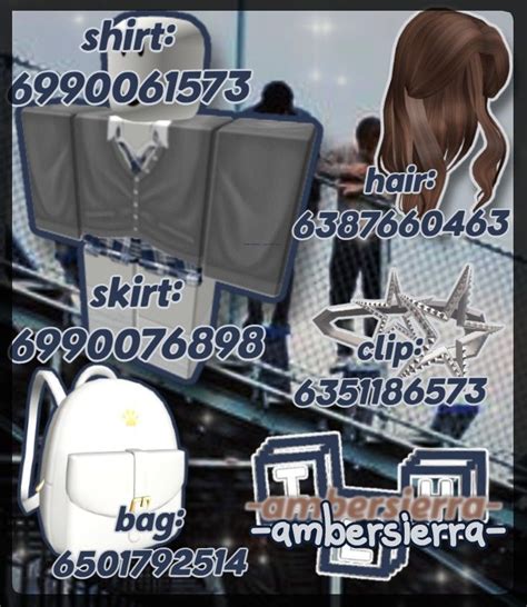 School Outfit In 2022 Coding Clothes Roblox School Decal
