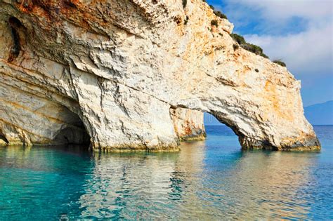 Blue Caves In Zakynthos Island Greece Stock Image Image Of Ocean
