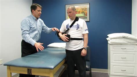 How To Remove A Sling After Shoulder Surgery With Assistance Youtube