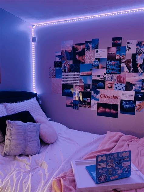 Led Lights Collage Wall Bedroom Крутые комнаты Комнаты мечты