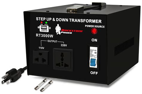 Buy Rockstone Power 3000 Watt Voltage Converter Transformer Heavy Duty Step Updown Ac 110v
