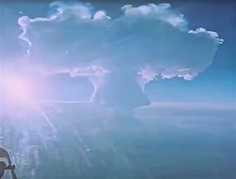 Rarely Seen Footage Of 1961 Tsar Bomba Hydrogen Bomb Blast Declassified