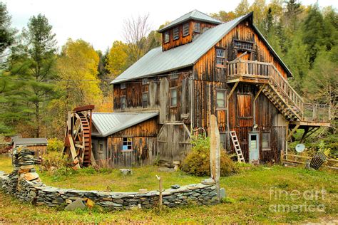 Jeffersonville Vermont Grist Mill Photograph By Adam Jewell