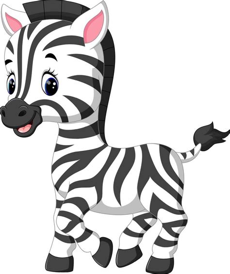 Illustration Of Cute Zebra Cartoon 7916860 Vector Art At Vecteezy