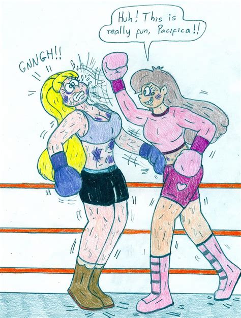 Boxing Teens Mabel Vs Pacifica By Jose Ramiro On Deviantart
