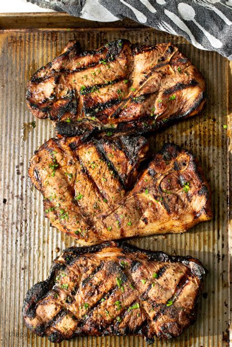 Grilled Pork Shoulder Steaks The Best Marinade The Gay Globetrotter