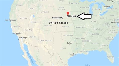 Where Is Norfolk Nebraska What County Is Norfolk Norfolk Map Located