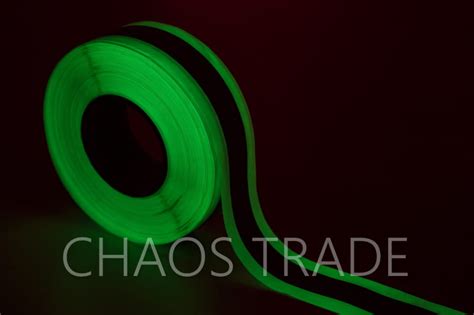 Luminescent Reflective Tc Sew On Tape Width 50mm Chaos Trade Glow In