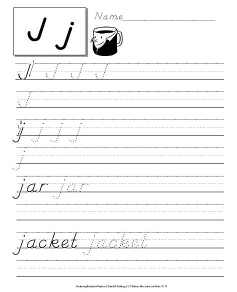 Dnealian Handwriting Practice Sheets