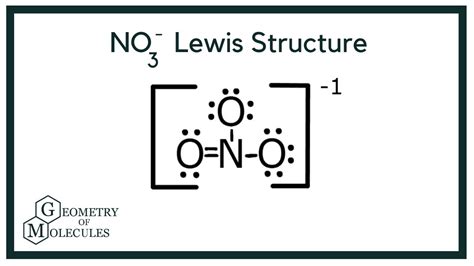 NO3 Lewis Structure Draw Lewis Dot Structure Of Nitrate Ion YouTube
