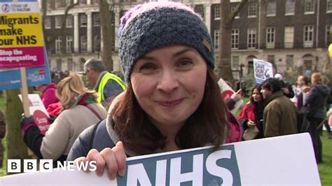 Nhs March Protesters Tell Their Stories Bbc News