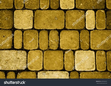 Texture Golden Stone Brick Wall Stock Photo Edit Now 407035531