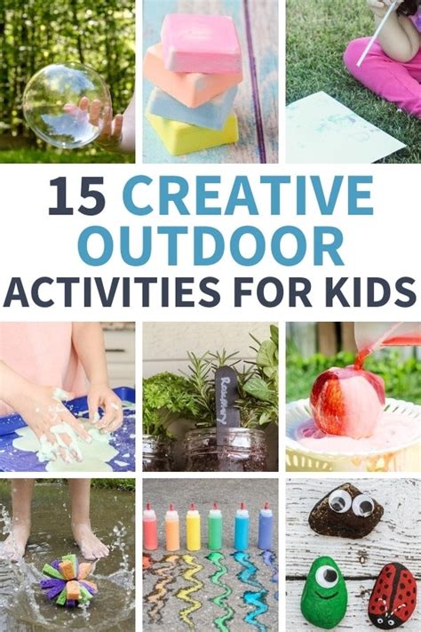 15 Creative Outdoor Activities For Kids Living Well Mom
