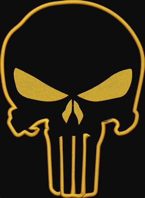 Punisher Skull Patch Large Skull Back Patches 6 Size Etsy