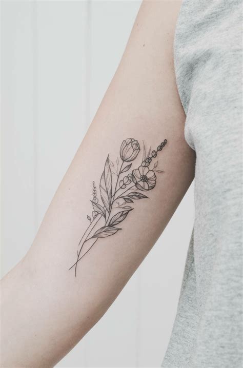 Pin By Andrea C On Tattoo Forearm Flower Tattoo Wildflower Tattoo