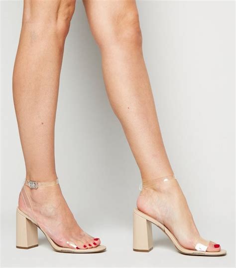 Stick To A Neutral Palette With These Cream Block Heels Goingout