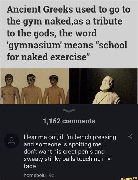 Ancient Greeks Used To Go To The Gym Naked As A Tribute To The Gods