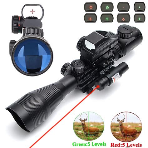 Buy 4 12x50 Eg Tactical Riflescope Red And Green Dot