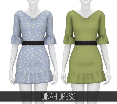 Dinah Dress At Fifths Creations Sims 4 Updates