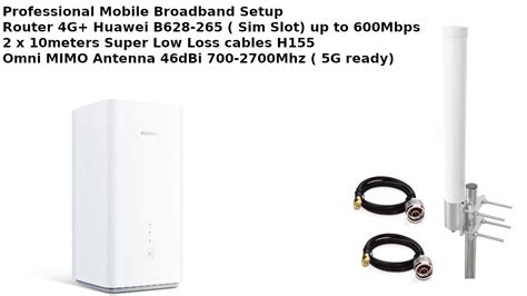 Huawei B628 4g Lte Unlocked Mifi Mobile Broadband Router And External