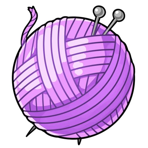 Free Beautiful Purple Yarn Png With Transparent Background
