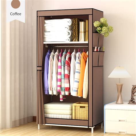 With our clothes closet organizer, you can now fix your closets on a regular basis without being more comfortable or complicated. Portable Clothes Closet Non-woven Fabric Wardrobe Clothes ...