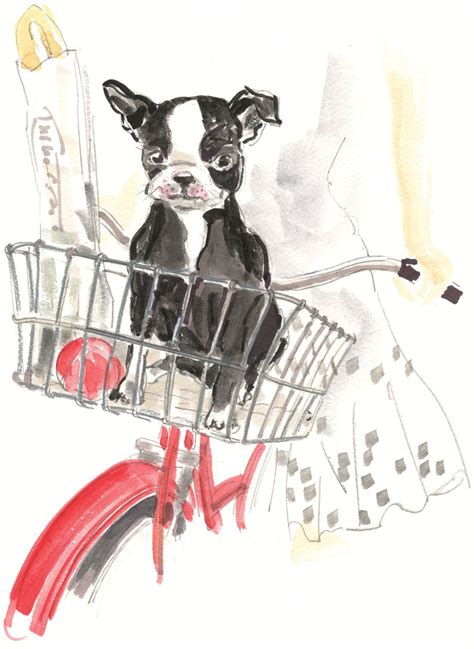 Image Detail For A Watercolor Painting Of A Small French Bulldog