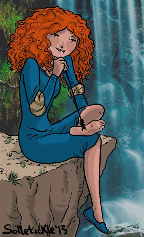 Merida Tickles Herself By Solletickle On DeviantART Merida How Train Your Dragon Tickled