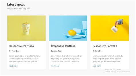 How to create a Blog layout by html & css - YouTube
