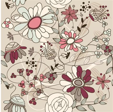 Elegant Floral Patterns Vector