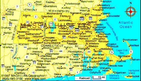 Map Of New Hampshire And Massachusetts Maping Resources