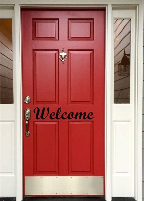 Welcome Door Decal Door Decal Door Sticker Porch Decal Custom Door
