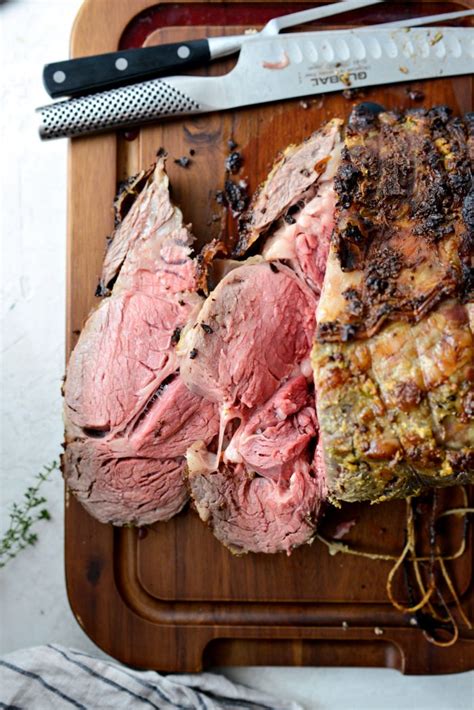 Prime rib is a christmas and holiday season classic. Dijon Rosemary Crusted Prime Rib Roast with Pinot Noir Au ...