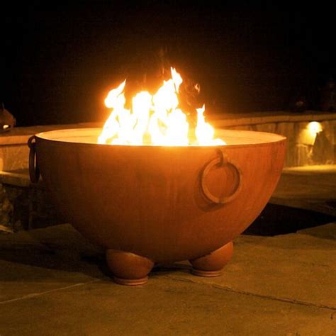 Nepal Gas Fire Pit Art Wine Country Accents