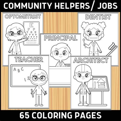 65 Community Helpers Coloring Pages By Teach Simple