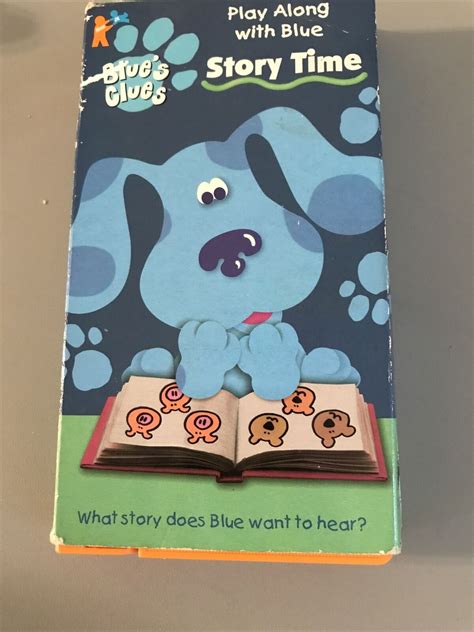 Vintage Blues Clues Play Along With Blue Story Time Vhs Video Vhs