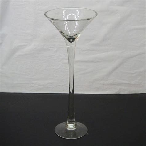 Beautiful And Elegant Giant Vase In The Shape Of A Martini Glass Is Perfect As A Centerpiece For