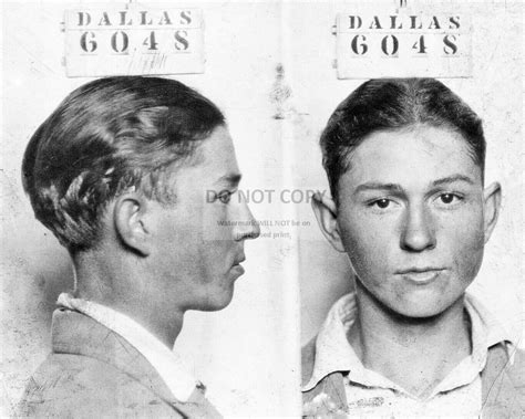 Clyde Barrow Mug Shot Legendary American Criminal From Bonnie Etsy