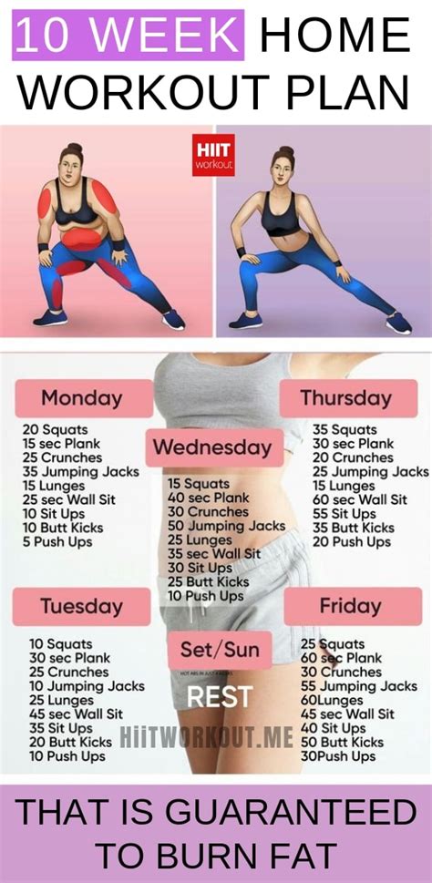 With super effective fat burning workouts, you can lose fat on your belly, legs, arms and get in better shape. 10-Week-No-gym-Home-Workout-Plan-That-is-Guaranteed-To ...