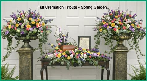 Full Cremation Tribute Spring Garden 900×499 Funeral Flower