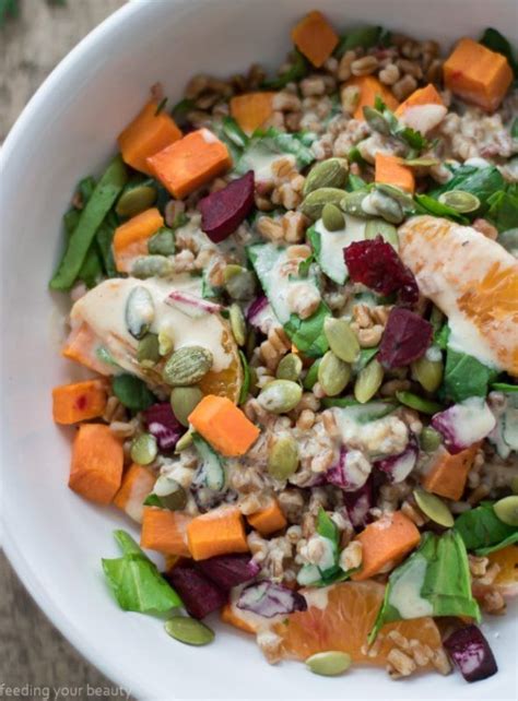 Allow for at least 45 minutes of. Winter Wheat Berry Salad Vegan | Wheat berry salad ...
