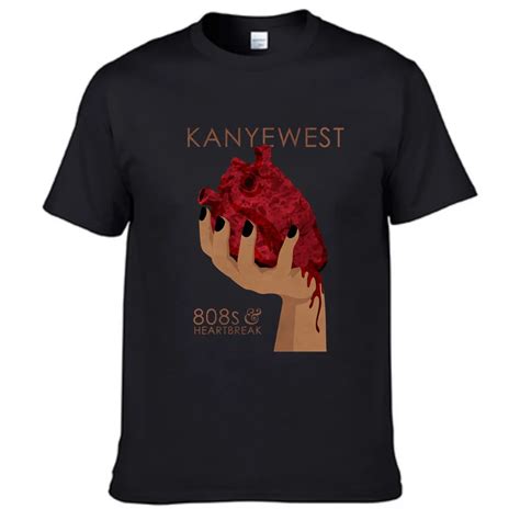 Love Kanye West Mens Cotton Tops Short Sleeve Hip Hop T Shirt Homme
