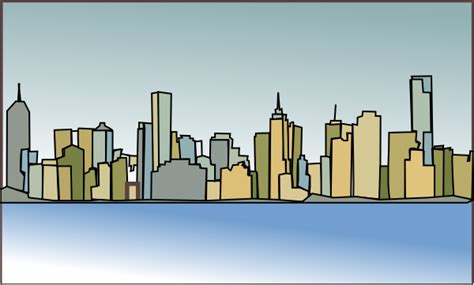 Melbourne Skyline Clip Art at Clker.com - vector clip art online