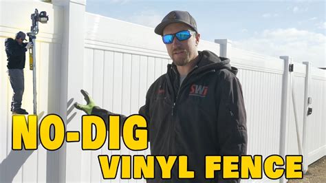How We Build No Dig Vinyl Fence Youtube