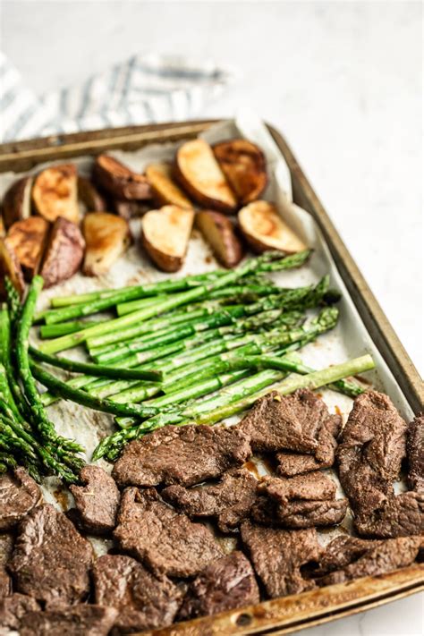Easy Sheet Pan Steak Dinner The Whole Cook