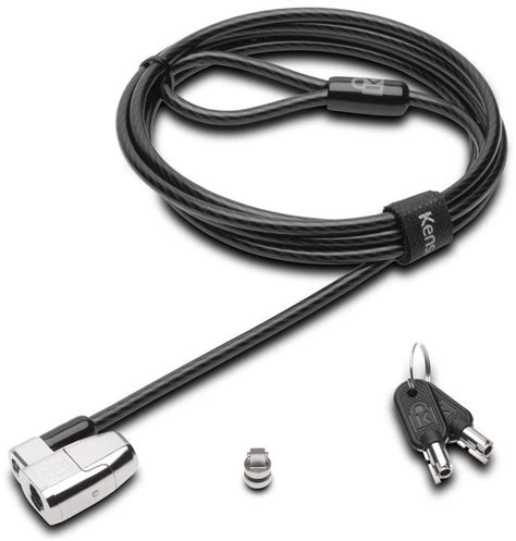 Kensington Clicksafe 20 Cable Lock Standard Keyed Black For Dell